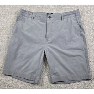 Faherty All Day Mens Drawstring Chino Shorts Gray Casual Performance Size 33
